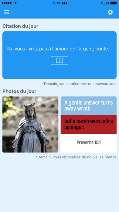 Screenshot #1 pour Versets de la Sainte Bible