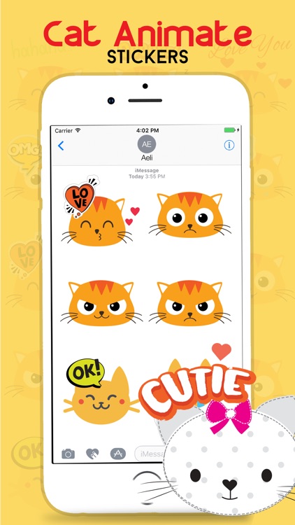 Animated CAT HEADS Stickers - CatsEmoji
