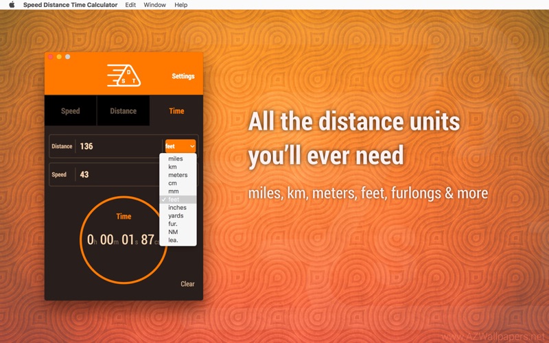 speed distance time calculator iphone screenshot 2