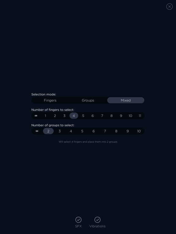 Screenshot #5 pour Selector - Finger Chooser