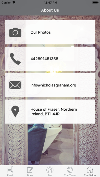 Nicholas Graham Salon Belfast screenshot 3