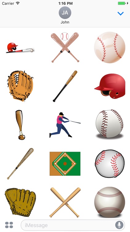 Baseball Stickers: Home Run!
