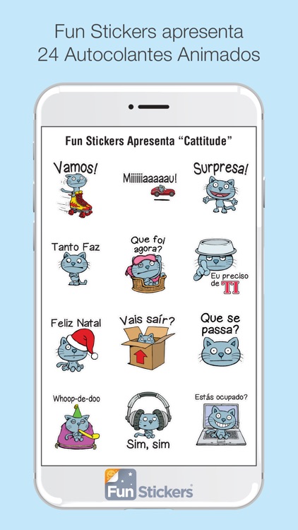 Cattitude Portuguese iSticker