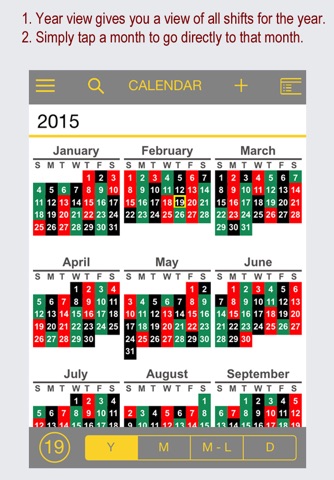 FireSync Shift Calendar screenshot 2