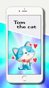 Cat Stickers: Funny Tom screenshot #1 for iPhone