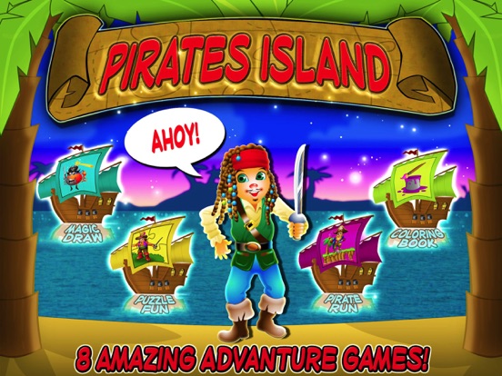 Pirates Island Games iPad app afbeelding 1