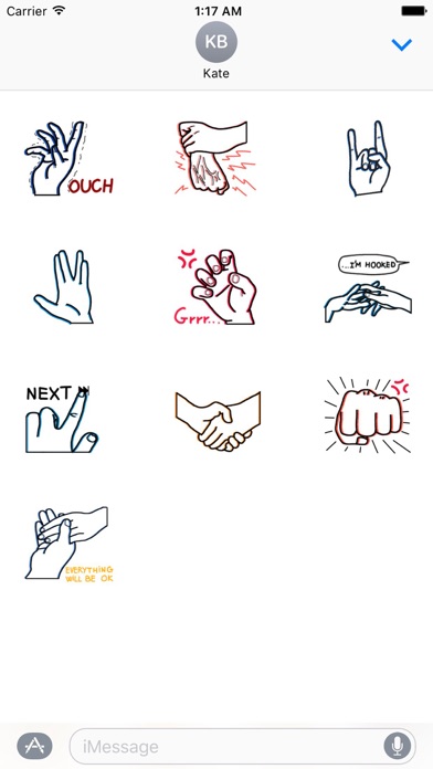 Expressions of Hands Sticker screenshot 3