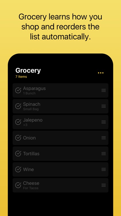 Grocery - Smart Sorting Grocery List