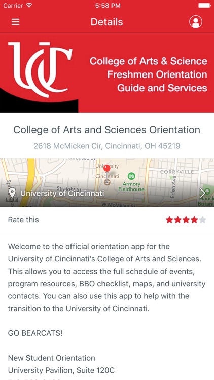University of Cincinnati App
