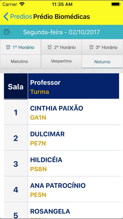 UVV - Consulta de Salas