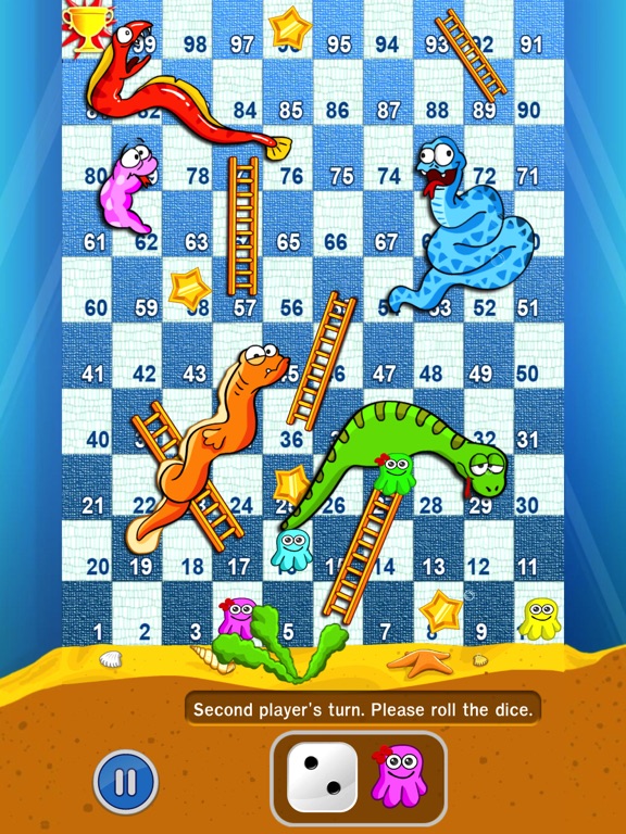 Screenshot #6 pour Snakes & Ladders - Multiplayer