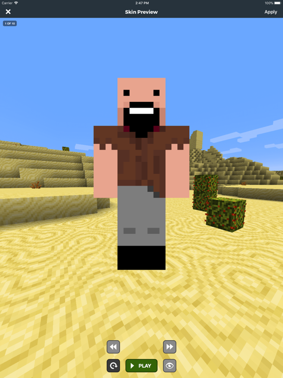 minecraft notch skin