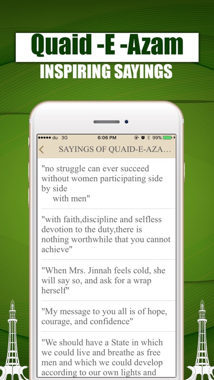 Quaid-e-Azam Mohammad Ali Jinah Life Quiz Quotes