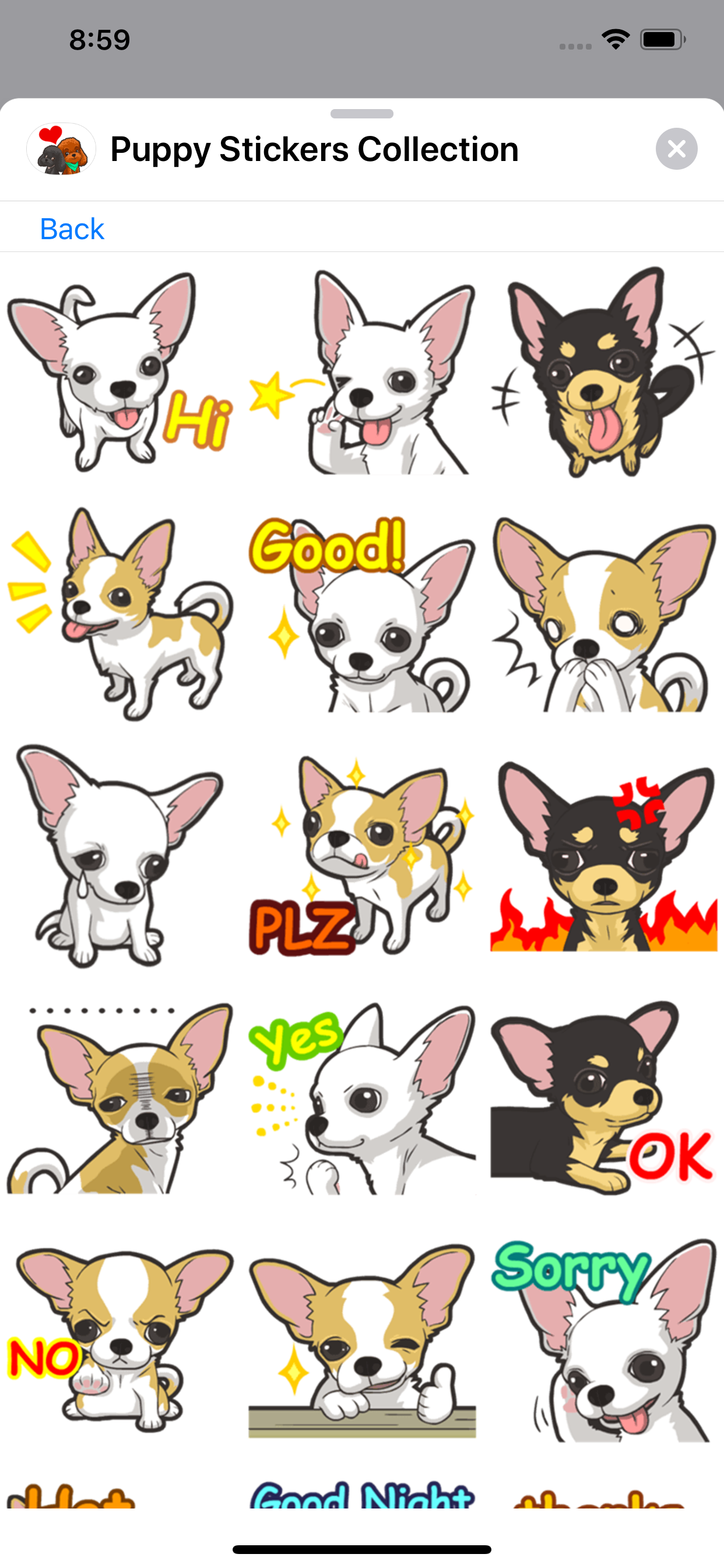 Puppy Stickers Collection screenshot 9