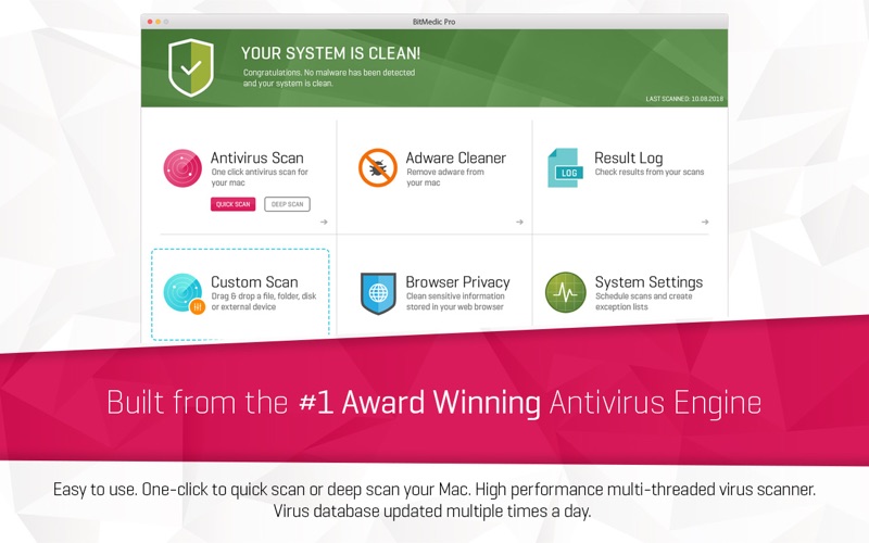 Screenshot #2 for Antivirus BitMedic® Pro