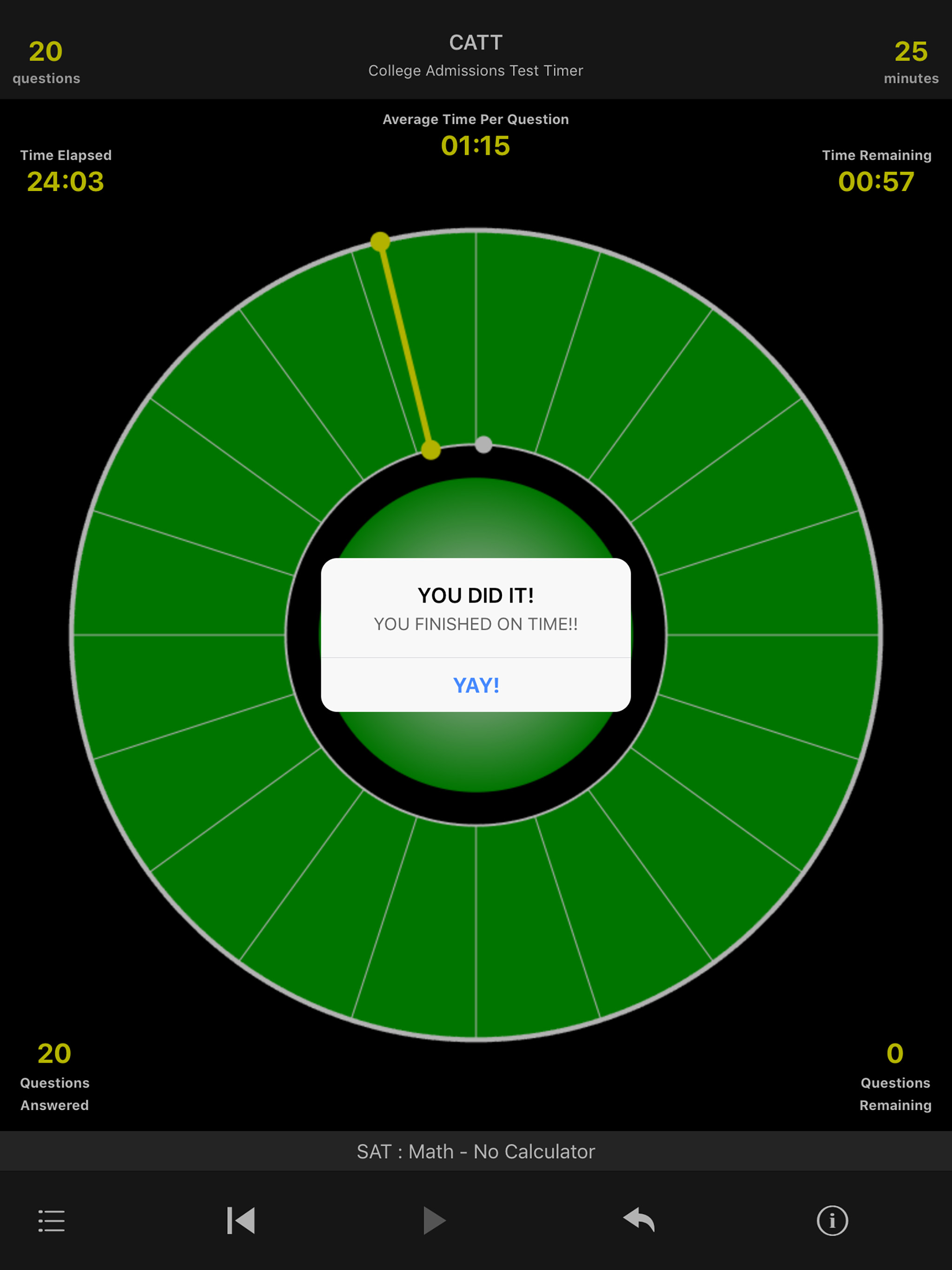 SAT/ACT/PSAT Timer - by CATT