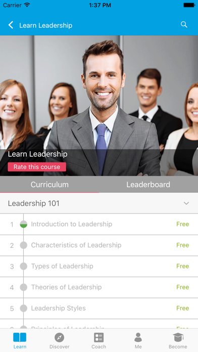 Leadership 101 iPhone screenshot 2 - Education app