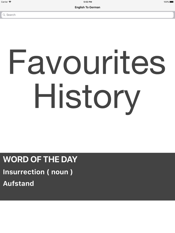 English To German Dictionary