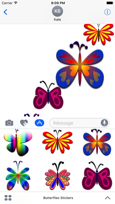 Butterflies Stickers screenshot 2