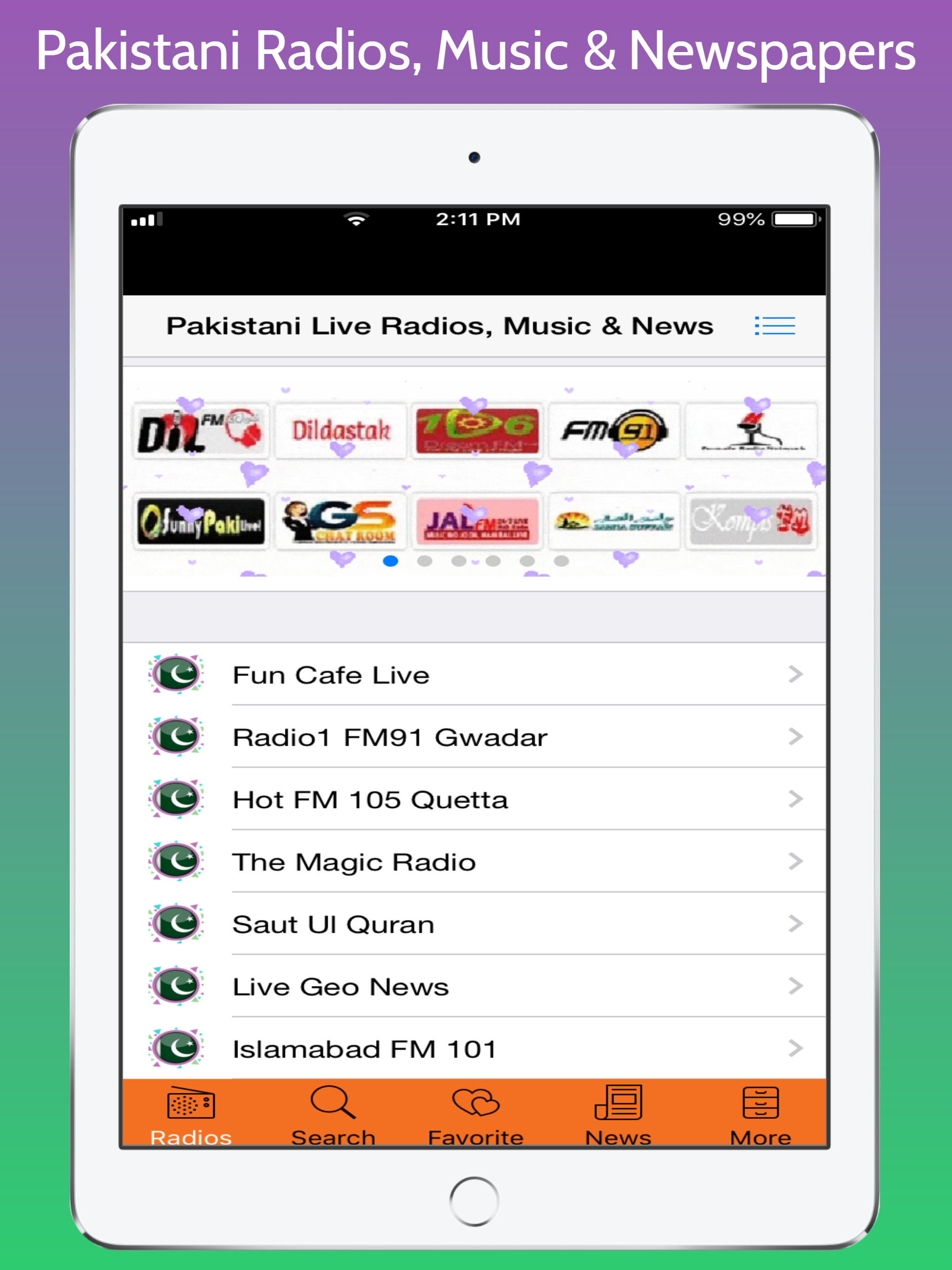 Pakistani Radios, Music & News