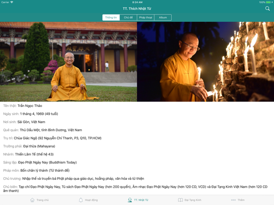 Chùa Giác Ngộ iPad screenshot 2 - Education app