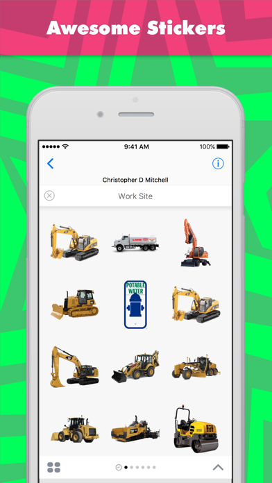 Work Site stickers iPhone screenshot 1 - Stickers app