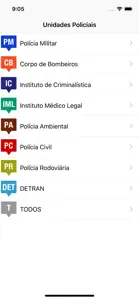 Unidades Policiais de SP screenshot #1 for iPhone