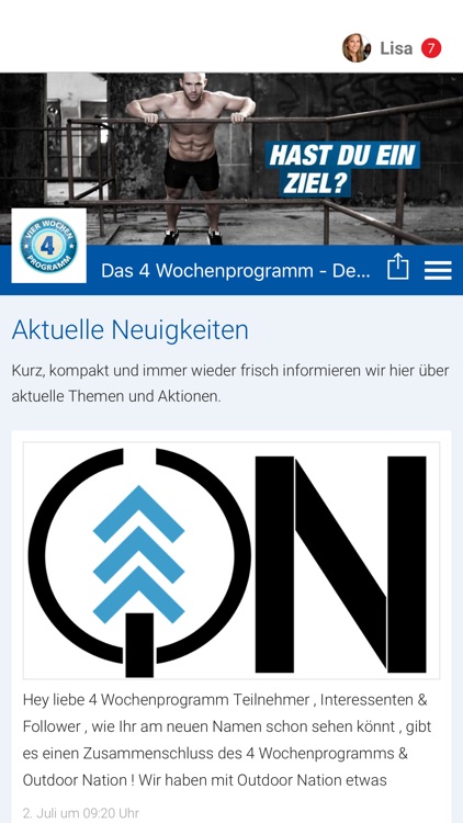 Das 4 Wochenprogramm