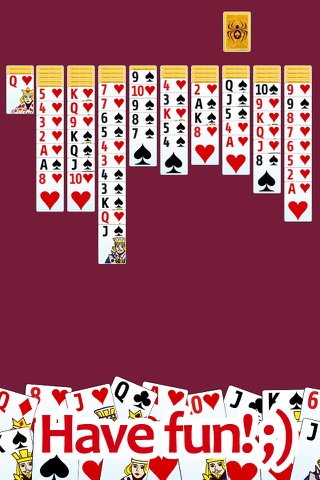 Spider solitaire PRO - classic popular game screenshot 3