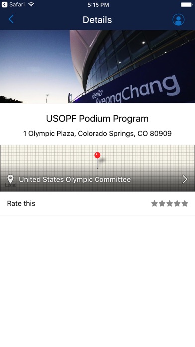 USOPF Games Hospitality Guide screenshot 2