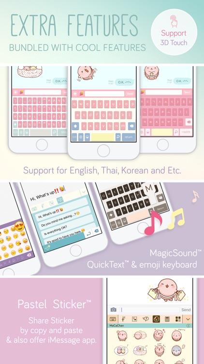 Pastel Keyboard Themes Color screenshot-3