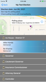 Voter Info screenshot