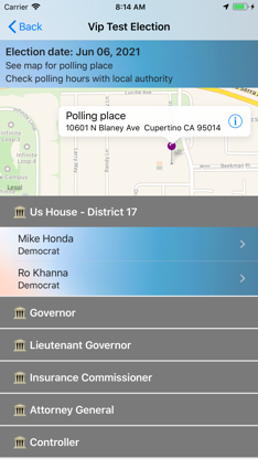 Voter Info screenshot 2