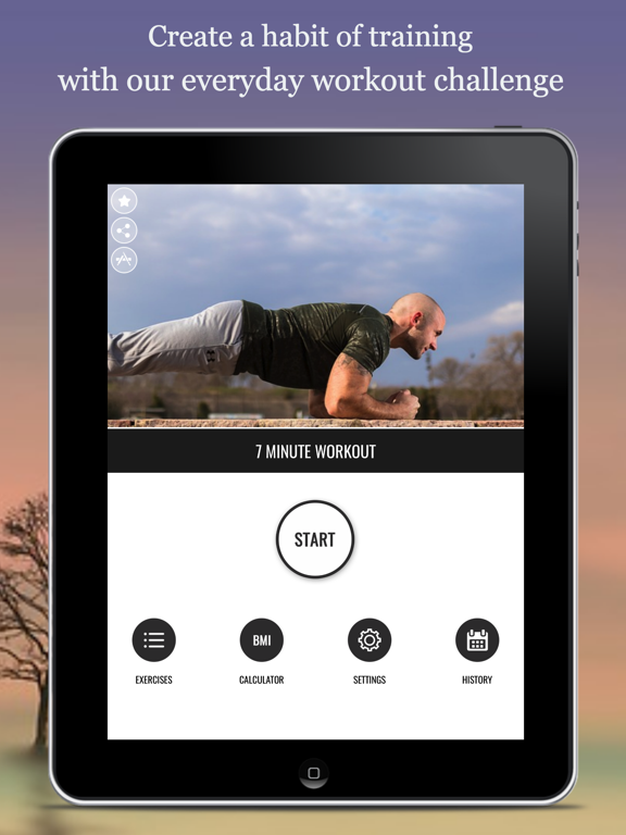 7 Minute Workout Fitness App iPad screenshot 1 - Sports app