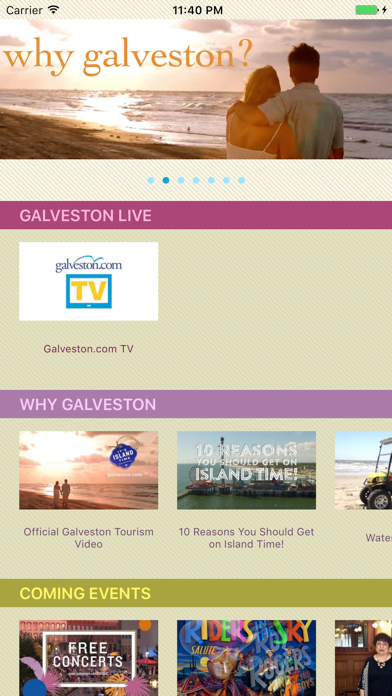 Screenshot #1 pour Galveston.com TV