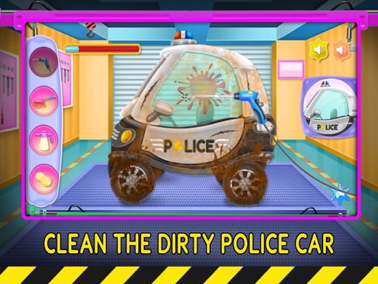 Cartoon Police Car Wash screenshot 2