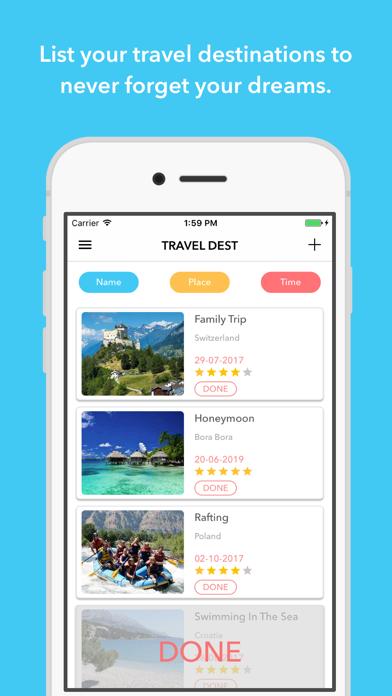 Screenshot #1 pour Travel Destinations