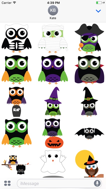 Cute Owl Sticker 2017