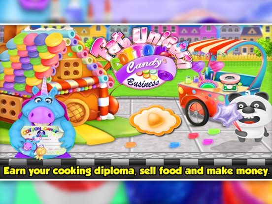 Screenshot #4 pour Fat Unicorn Cotton Candy Shop