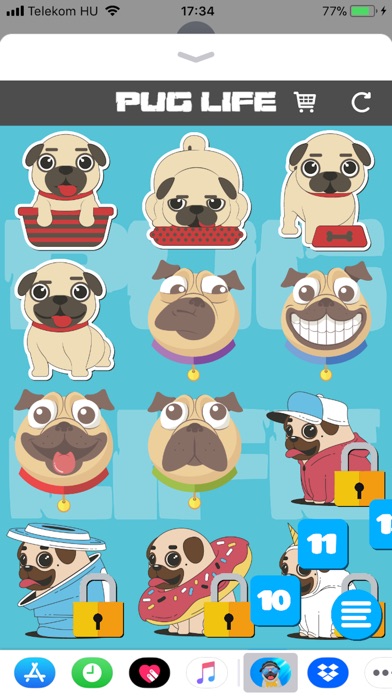 Pug Life Emoji Stickers. screenshot 3