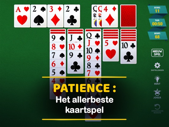 Solitaire klassiek kaartspel iPad app afbeelding 1