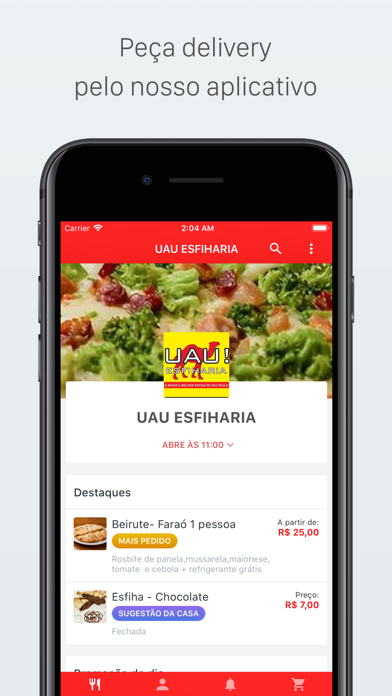 How to cancel & delete UAU ESFIHARIA Delivery from iphone & ipad 1