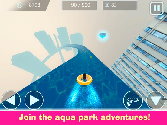 Uphill Water Park Racing Champion iPad screenshot