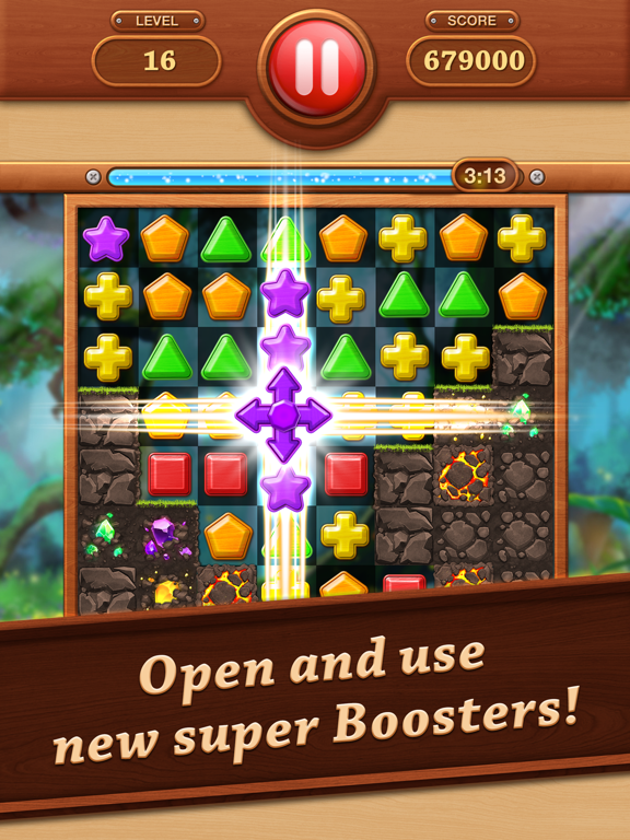 Screenshot #4 pour Wooden Match 3 - Puzzle Blast