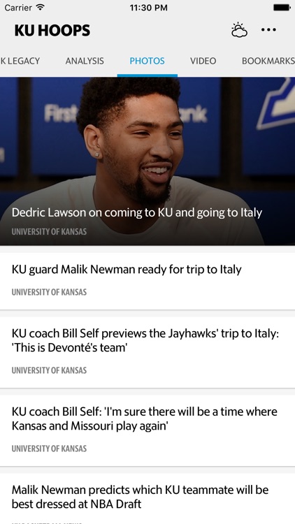 KU Hoops–Jayhawks Basketball screenshot-3