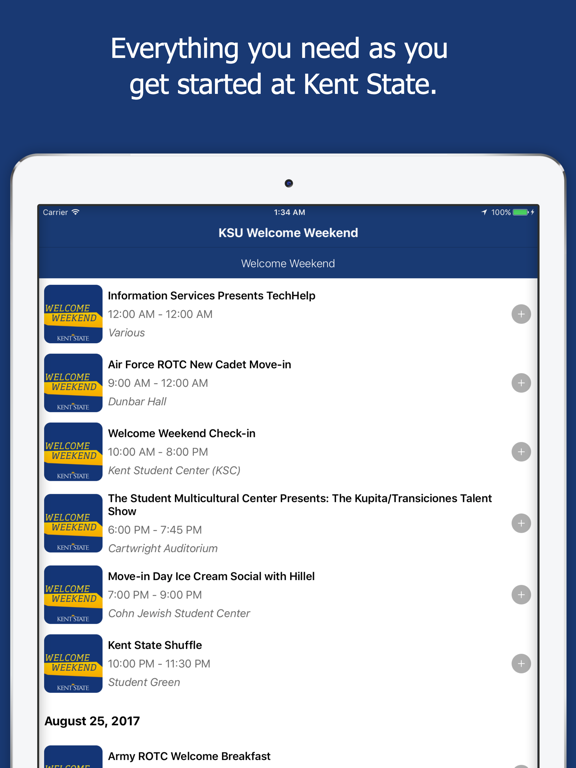 Kent State Welcome Weekend