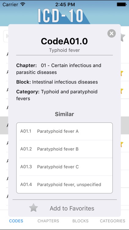 ICD-10: Codes of Diseases