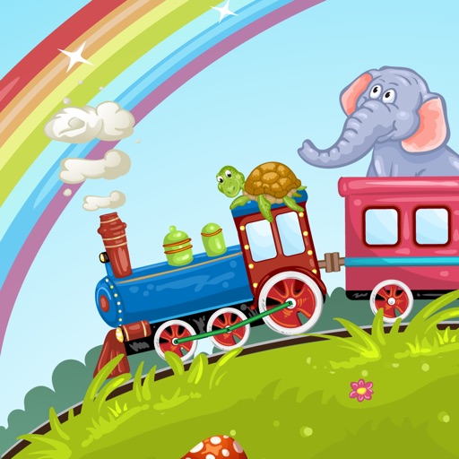 Animals Train for Toddlers Fun icon