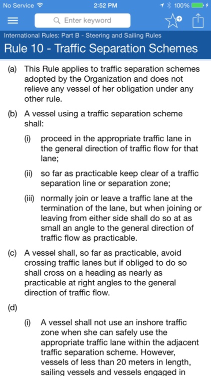 Navigation Rules