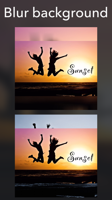 Screenshot #2 pour Text On Square Video And Blur Background - SooMov